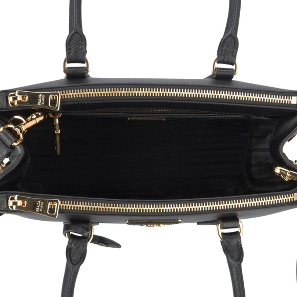 Prada Galleria Saffiano Medium Tote Bag Black - Picture 6 of 8